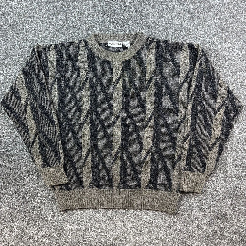 Towncraft Men's Crewneck Sweater - Black and Gray